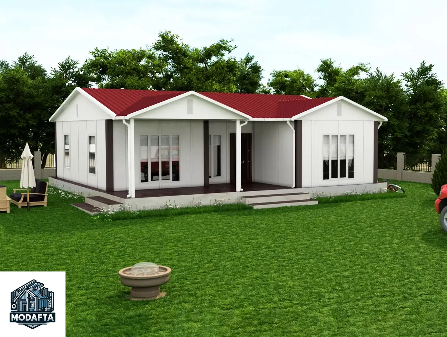 100 m² Prefabrik Ev