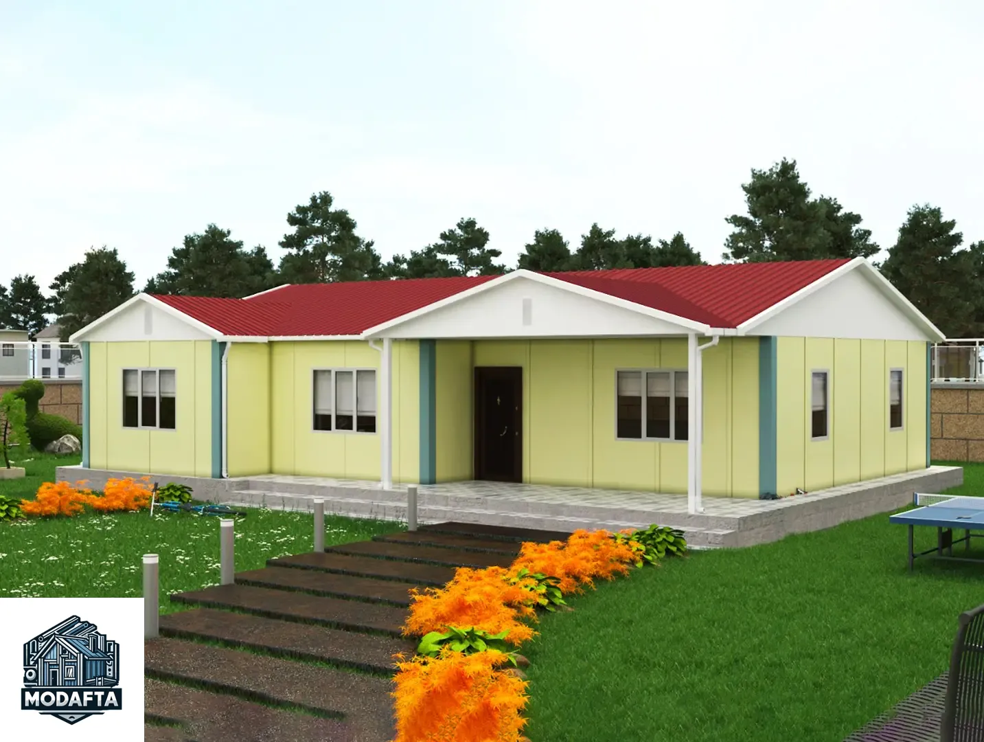 126 m² Prefabrik Ev