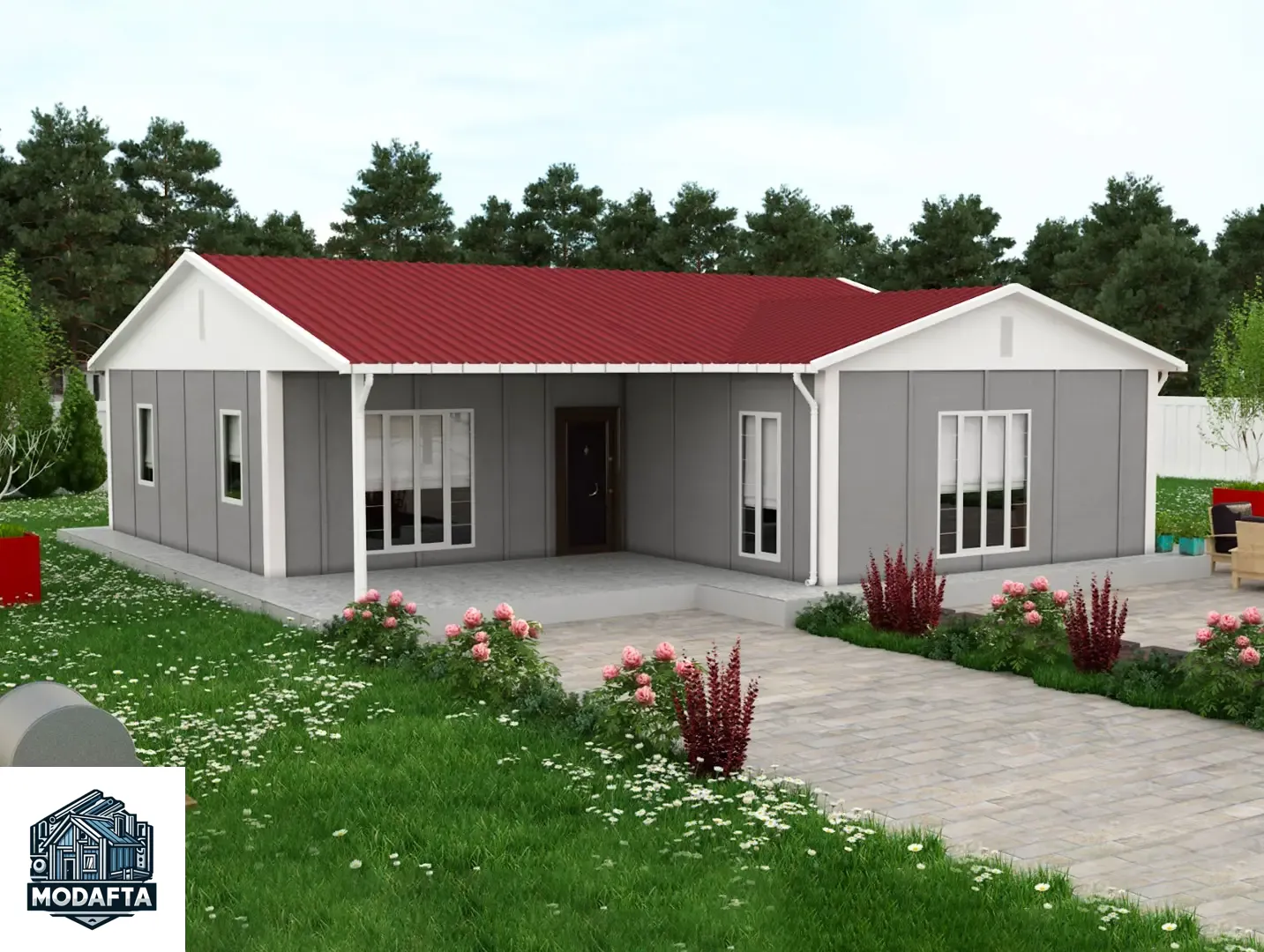 114 m² Prefabrik Ev