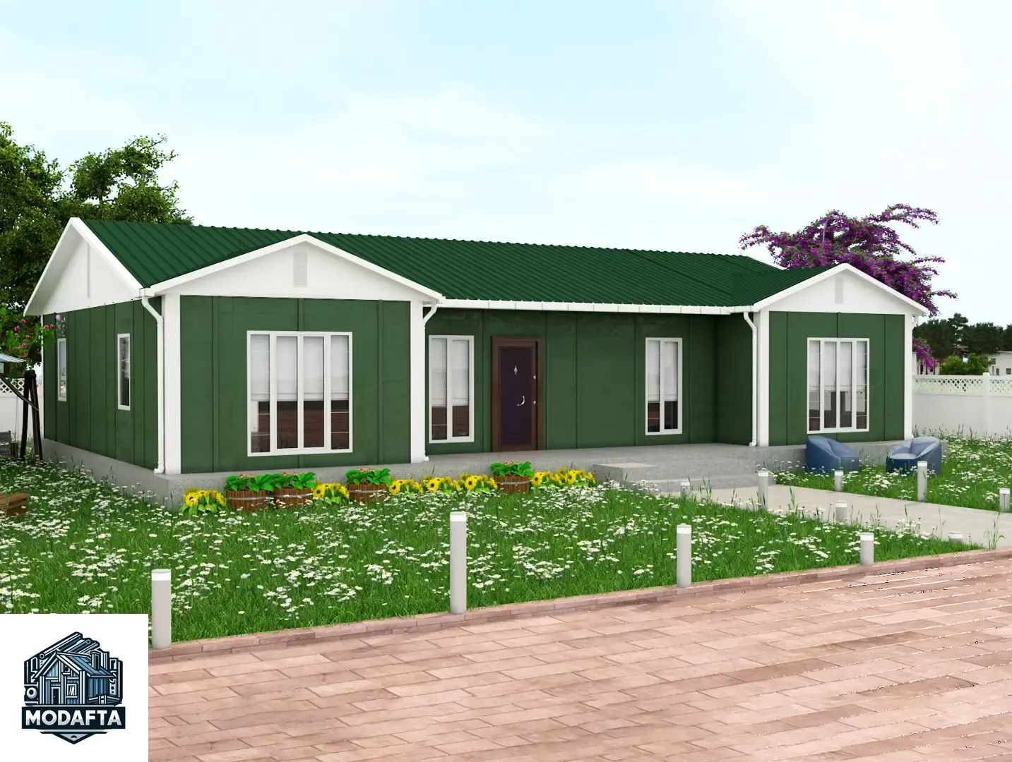 131 m² Prefabrik Ev