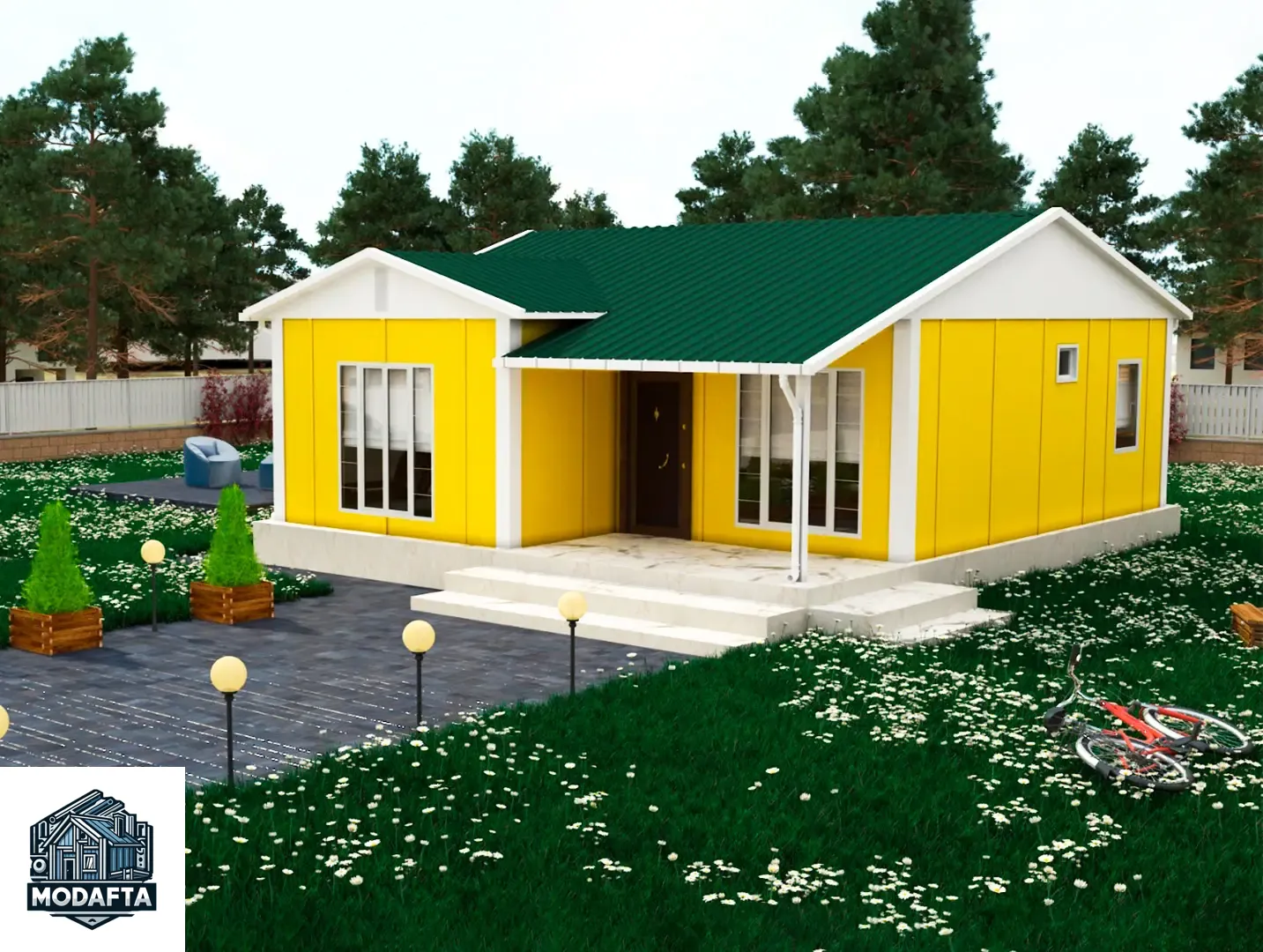 Tek katlı prefabrik evler